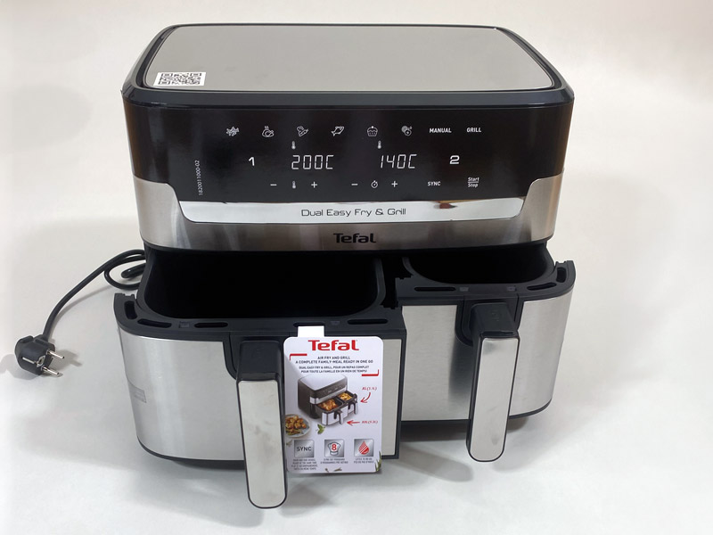 Frytkownica beztłuszczowa Tefal Dual Easy EY905D