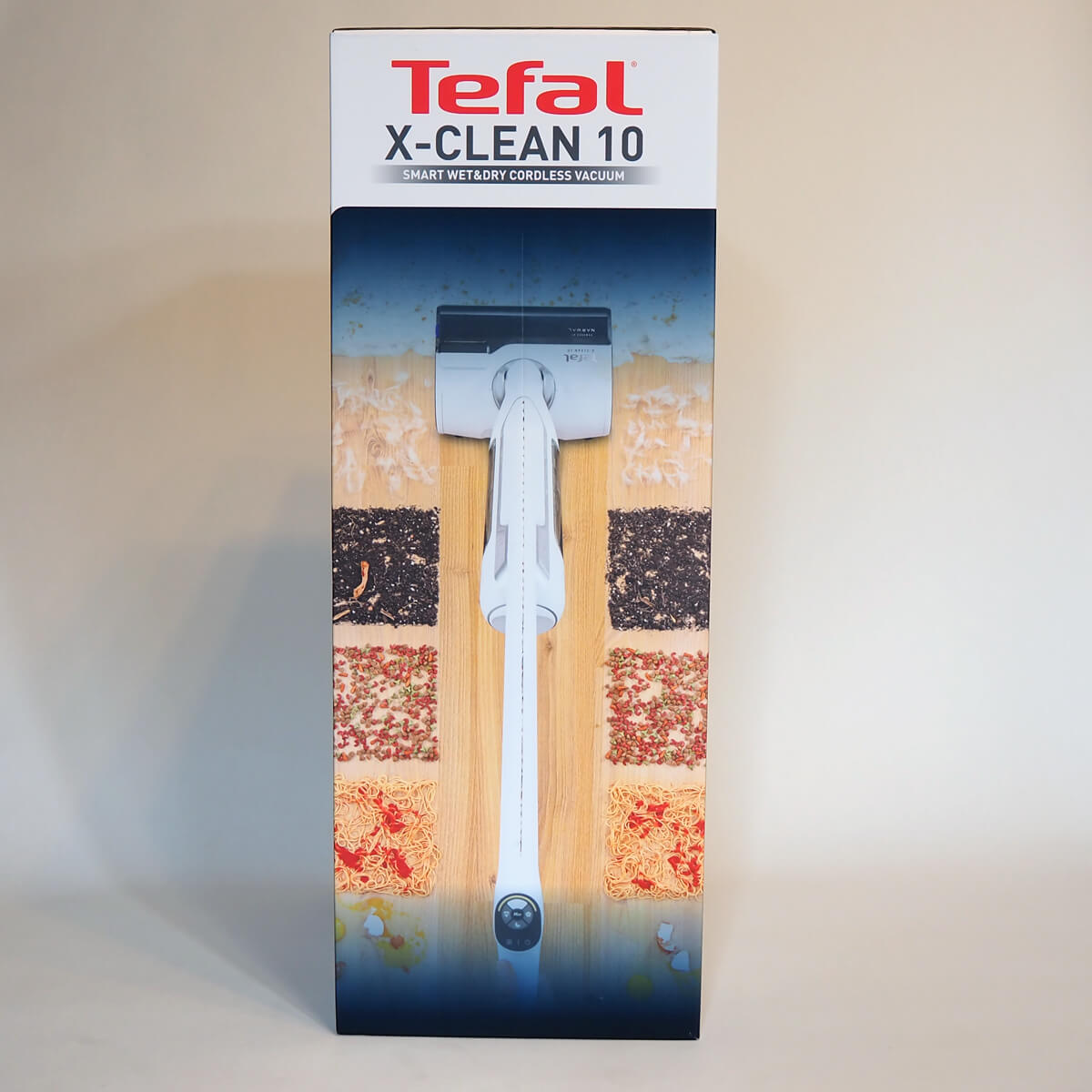Opakowanie odkurzacza Tefal X-Clean 10 Opakowanie odkurzacza Tefal X-Clean 10